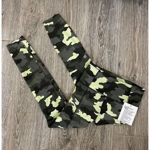lululemon athletica Camo Leggings in Black, Green, Yellow-Green
